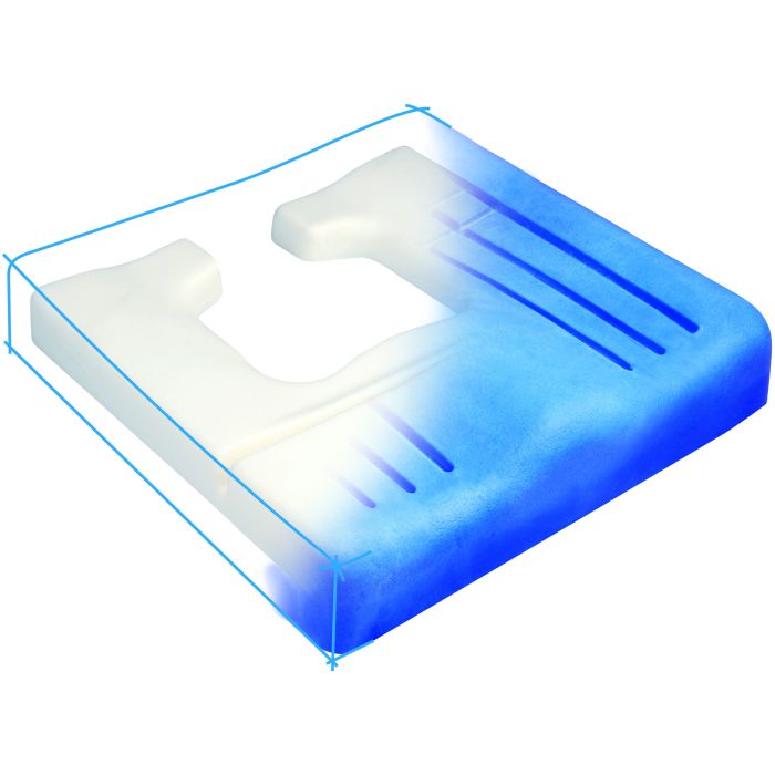 Systam Viscoflex Plus Memory Foam Pressure Relief Cushion Sports Supports Mobility