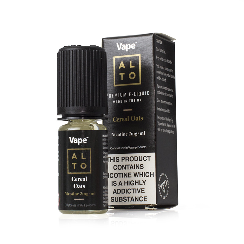 Vape Alto Stratus Cereal Oats ELiquid Sports Supports Mobility