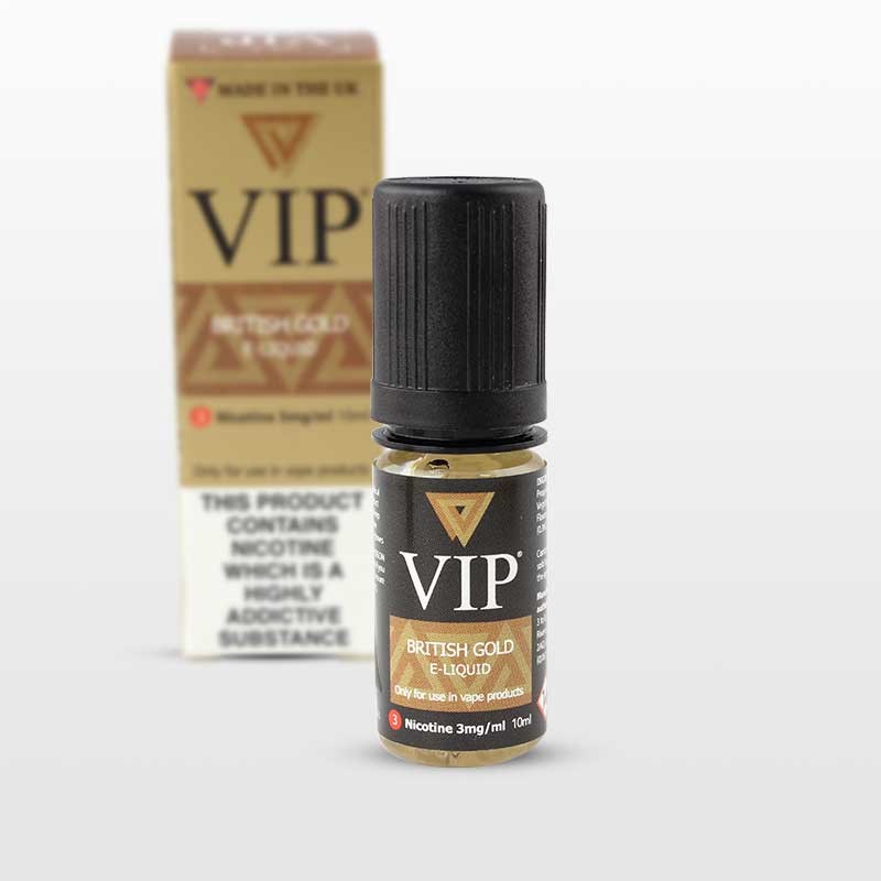 VIP Electronic Cigarette British Gold Tobacco ELiquid Sports Supports Mobility