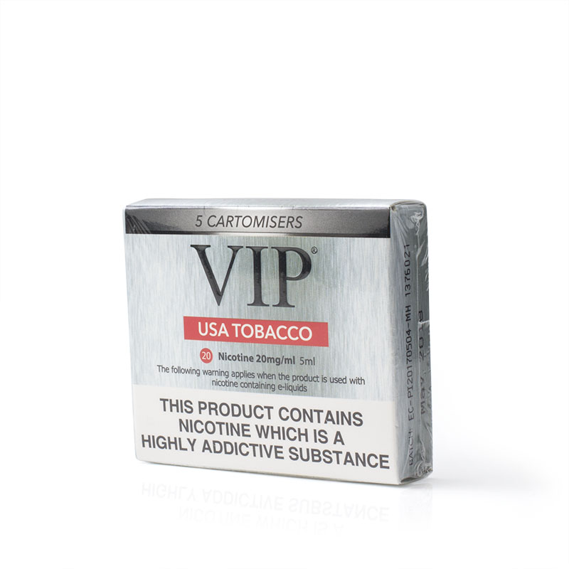 VIP Electronic Cigarette USA Tobacco Mild Strength ELiquid Cartomisers Sports Supports