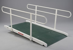 Wide Access Wheelchair Ramp With Double Hand Rail