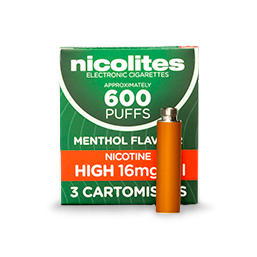 Nicolites Refill Cartridges High Strength Menthol Cartomisers