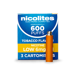 Nicolites Refill Cartridges Low Strength Tobacco Cartomisers