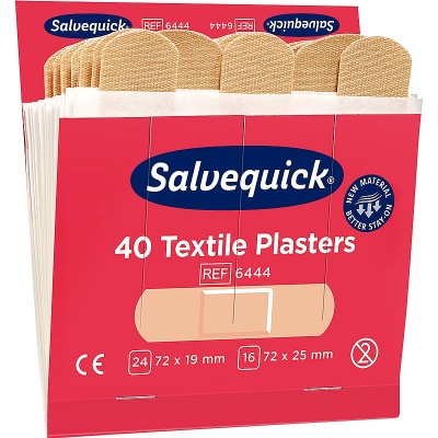 Safety First Aid Salvequick Fabric Plasters (Pack of 6)