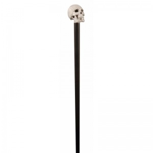 Silver-Plated Skull Cane