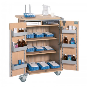 Sunflower Medical 9 Rack Monitored Dosage System Administration Trolley