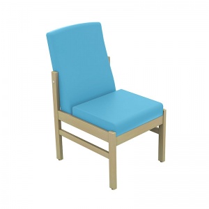 Sunflower Medical Atlas Sky Blue Low-Back Vinyl Patient Side Chair