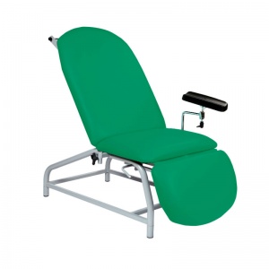 Sunflower Medical Green Fusion Fixed-Height Phlebotomy Chair with Adjustable Feet