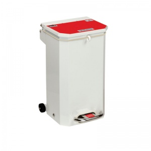 Sunflower Medical 20 Litre Clinical Hospital Waste Bin with Red Lid for Anatomical Waste for Incineration