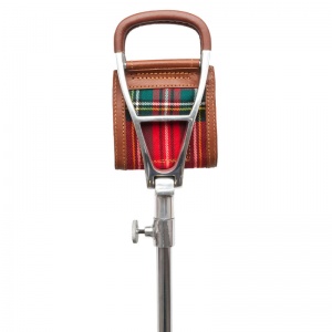 Tan Leather Royal Stewart Adjustable Shooting Seat Stick