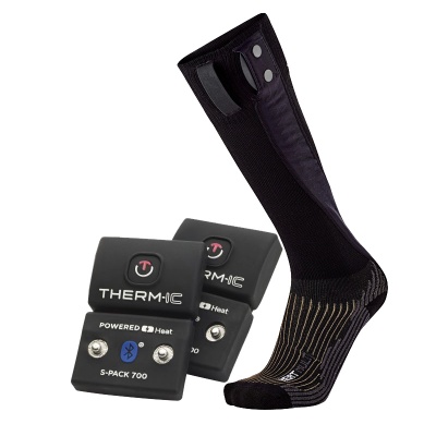 Therm-IC Powersock Multi Heat Heated Sock Set with S-Pack 700B Bluetooth Battery
