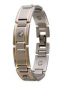Mens Executive Gem Duet Magnetic Bracelet