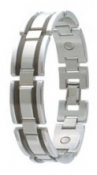Executive Stainless / Black Magnetic Bracelet