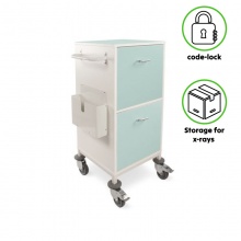 Bristol Maid Two-Drawer Code-Lock Medical Storage Cabinet