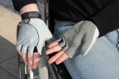 Wheelchair Gloves - Gel Palm - Small