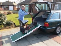 Folding Scooter and Wheelchair Ramp