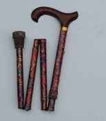 Folding Walking Stick - Paisley