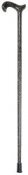 Wooden Walking Cane   Marbled black