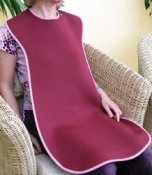 Adult bib neoprene   burgundy   Extra large