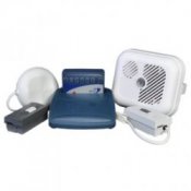 Silent Alert Smoke Alarm For The Deaf With Pager, Vibrating Pad, Doorbell and Telephone Alert