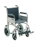 Standard Width Steel Transit Wheelchair with Folding Back