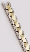 Executive Brushed Duet Magnetic Bracelet