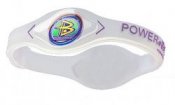 Power Balance Sports Bracelet Hologram Wristband Clear and Pink