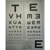 Sussex Vision 6M Laminated Eye Test Chart