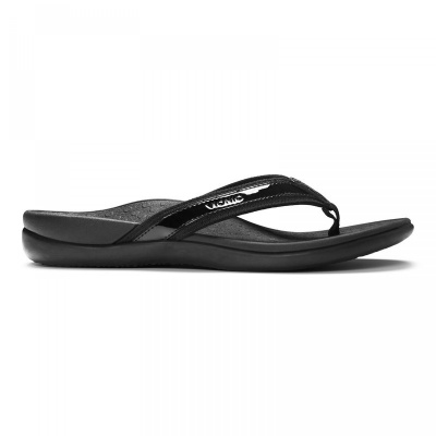 Vionic Tide II Islander Black Orthotic Sandals for Women