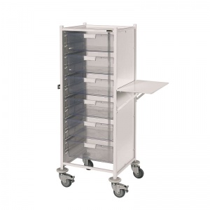 Sunflower Medical Vista 120 Storage Trolley with Six Double-Depth Blue Trays