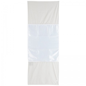 WendyLett 4Way Grey 140cm x 120cm Draw Sheet with Incontinence Protection and Handles ROMP1649