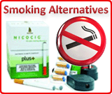 Electronic cigarettes, e cigarettes and electronic cigars. Smoking alternatives.