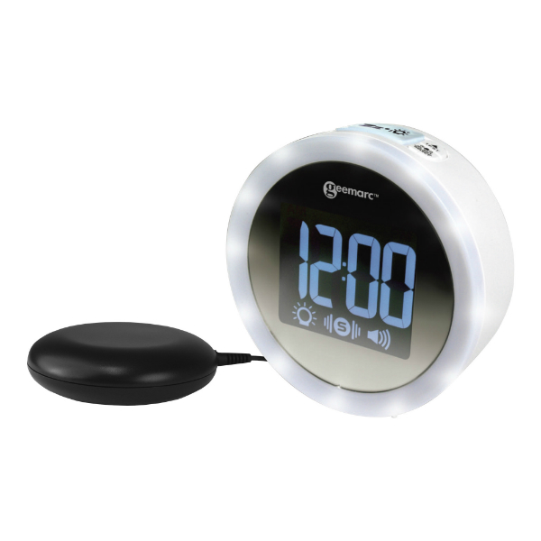 Geemarc Wake 'n' Shake Extra Loud Alarm Clock with Vibrating Pad