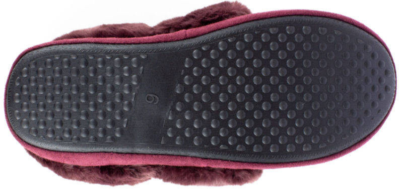 Textured and grippy sole of the SnugToes Remi Slippers