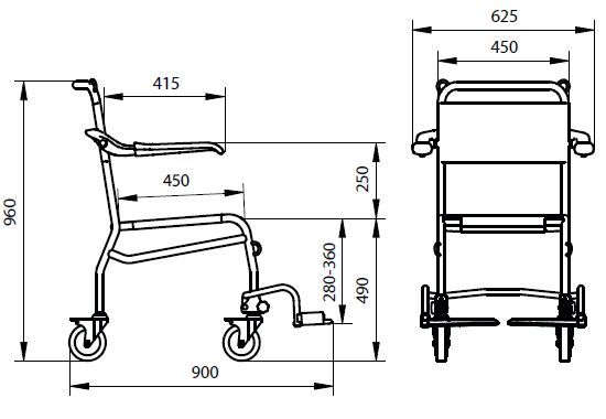 Linido Swimming Pool Hoist Chair
