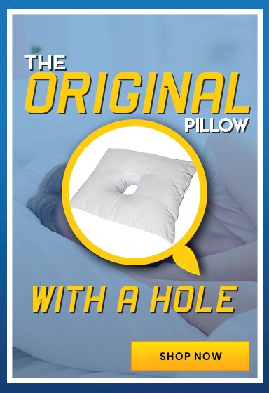 Pillow with a Hole for Side Sleepers, Ear Pain and More