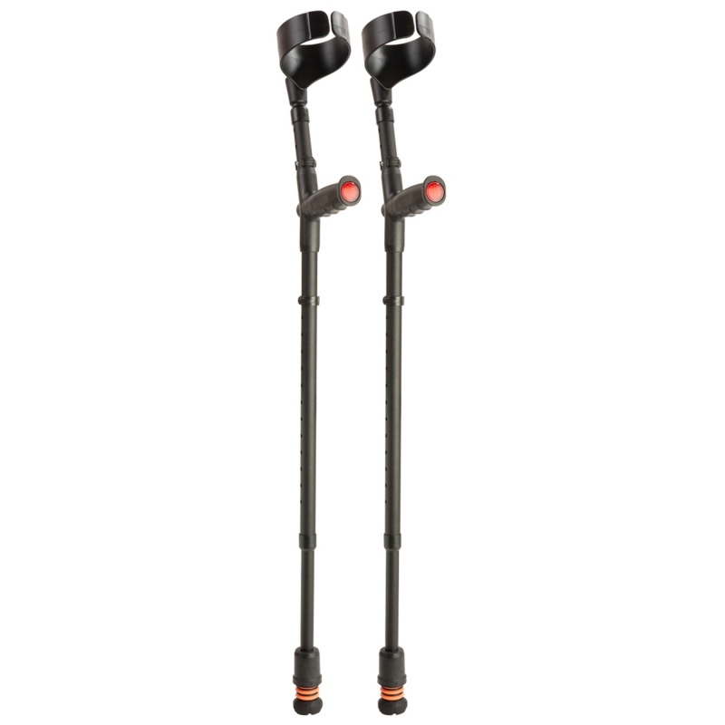 Flexyfoot Standard Soft-Grip Handle Closed-Cuff Crutches