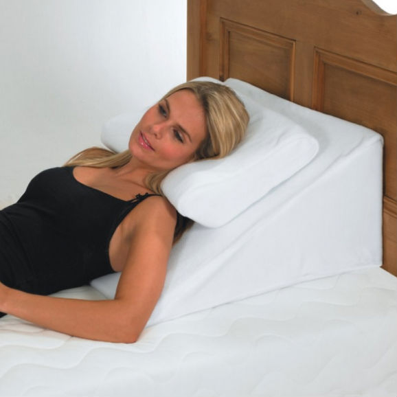 Harley Bed Relaxer White Bed Wedge Pillow