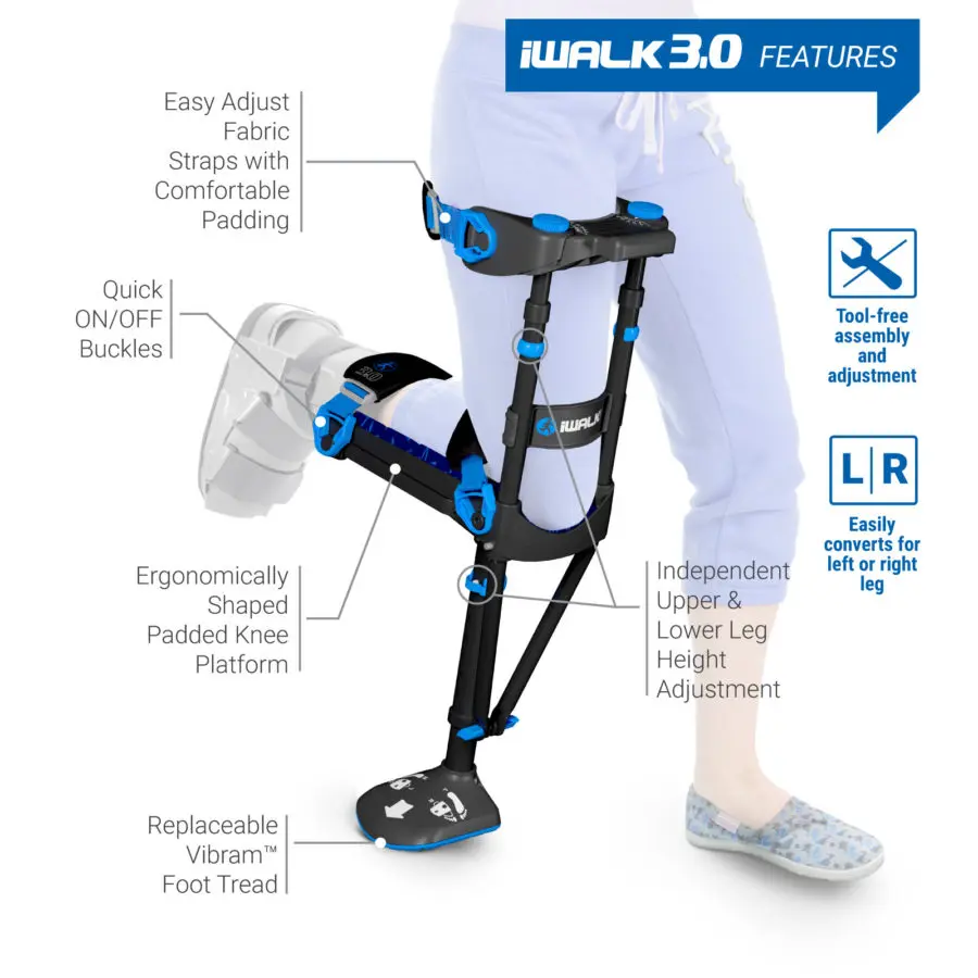 iWALK 3.0 Hands Free Crutch | Health and Care