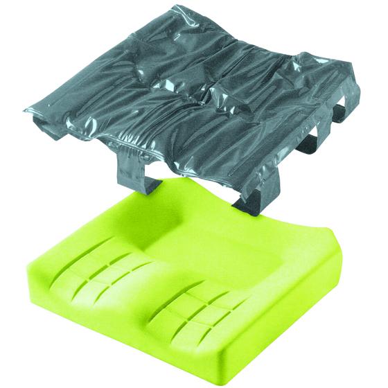 The Matrx flo-tech Cushion combines a foam cushion base with a dual later of gel sacs Matrx flo-tech Solution Pressure Relief Cushion