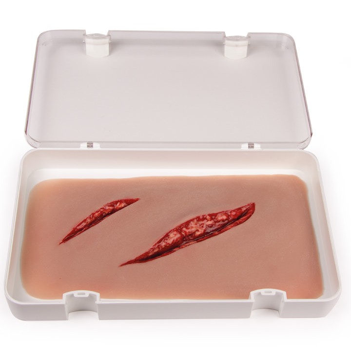 Erler Zimmer Wound Moulage Large Cut Wounds with Bleeding Function