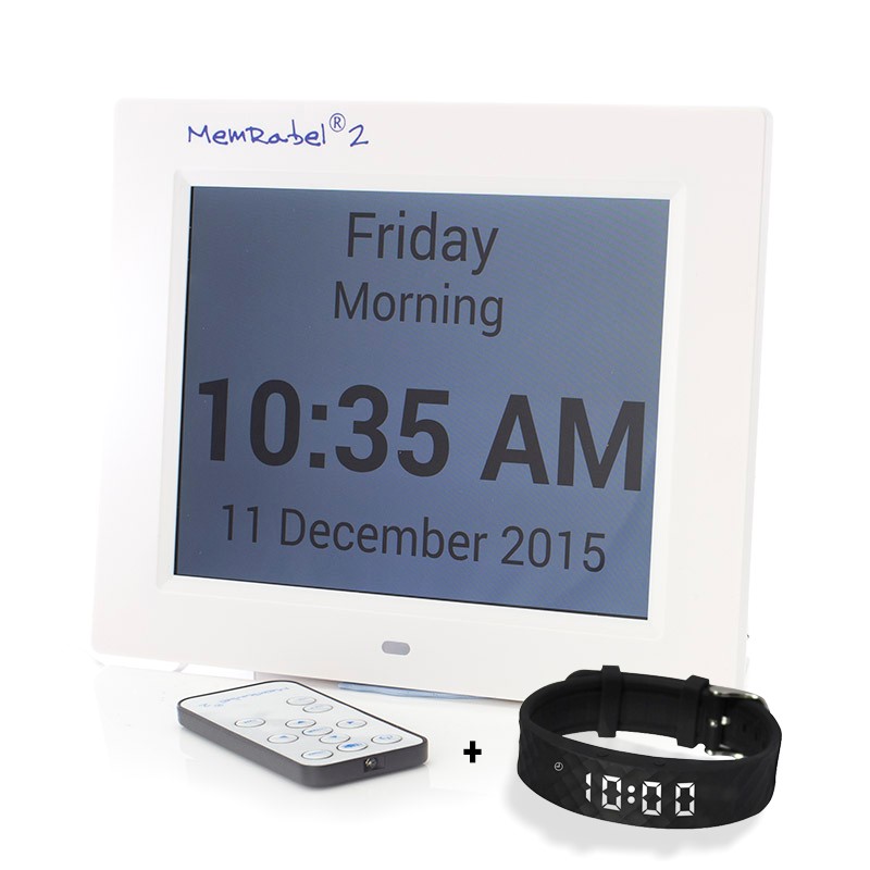 Reminder kit including a Vibratime Watch and Memrabel Dementia Clock