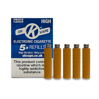 OK Vape: 5 Cartridges Per Pack Instead of 3