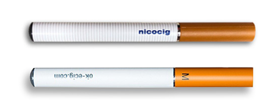 As you can see, the Nicocig and OK Vape E-Cigarettes are nearly identical Nicocig and OK Vape E-cigarette side-by-side comparison