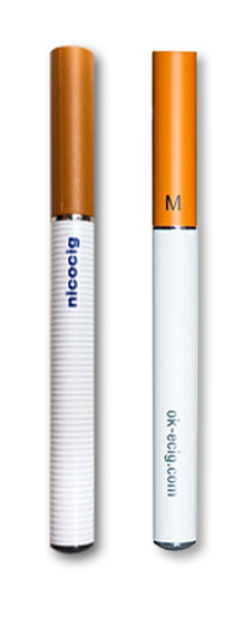 The OK Vape E-Cig Next to the Nicocig E-Cig