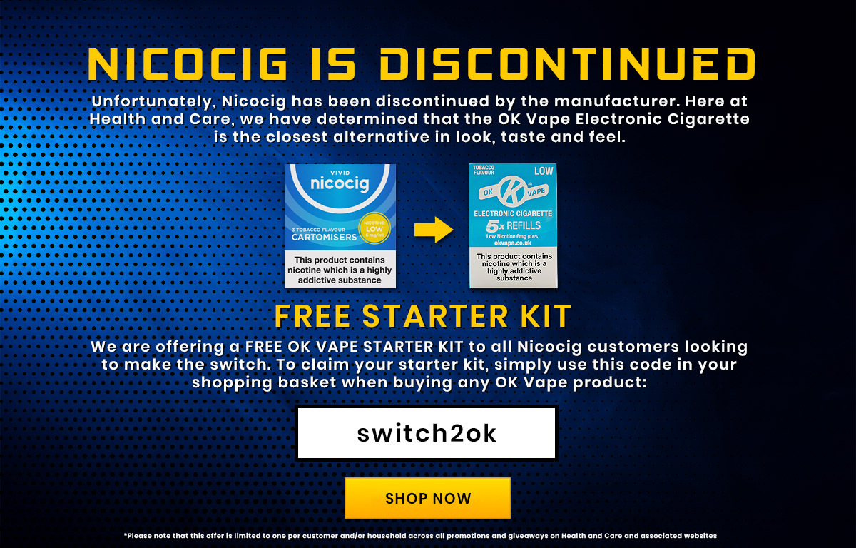 Nicocig is discontinued