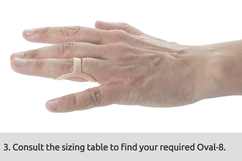 Oval-8 Finger Splint Measurements