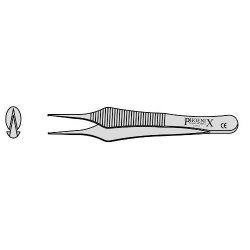 Adson Micro Toothed Dissecting Forceps With 1 Into 2 Teeth 130mm Straight