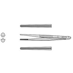 Debakey Forceps For Tissue Dissecting With Atraumatic Jaws 180mm Straight