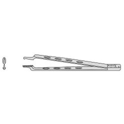 Jean Dissecting Forceps With 1 Into 2 Teeth 180mm Straight